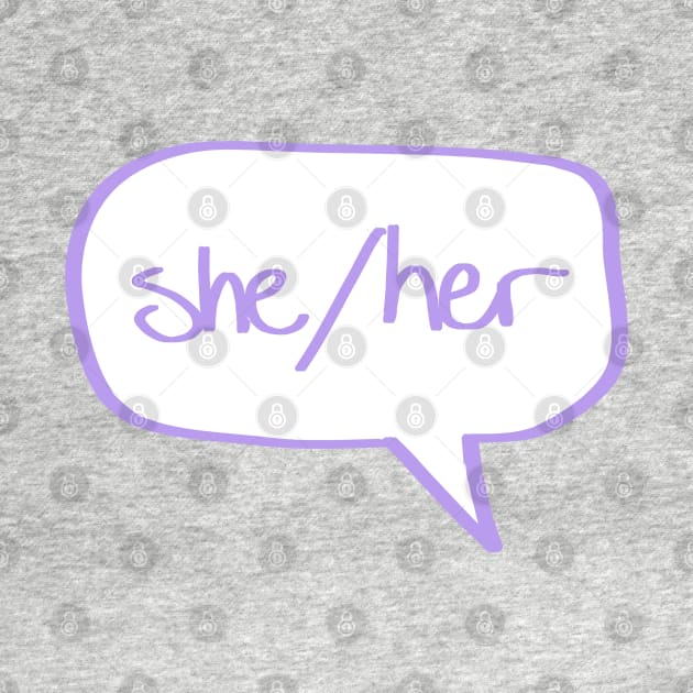 She/Her pronouns by SpectacledPeach